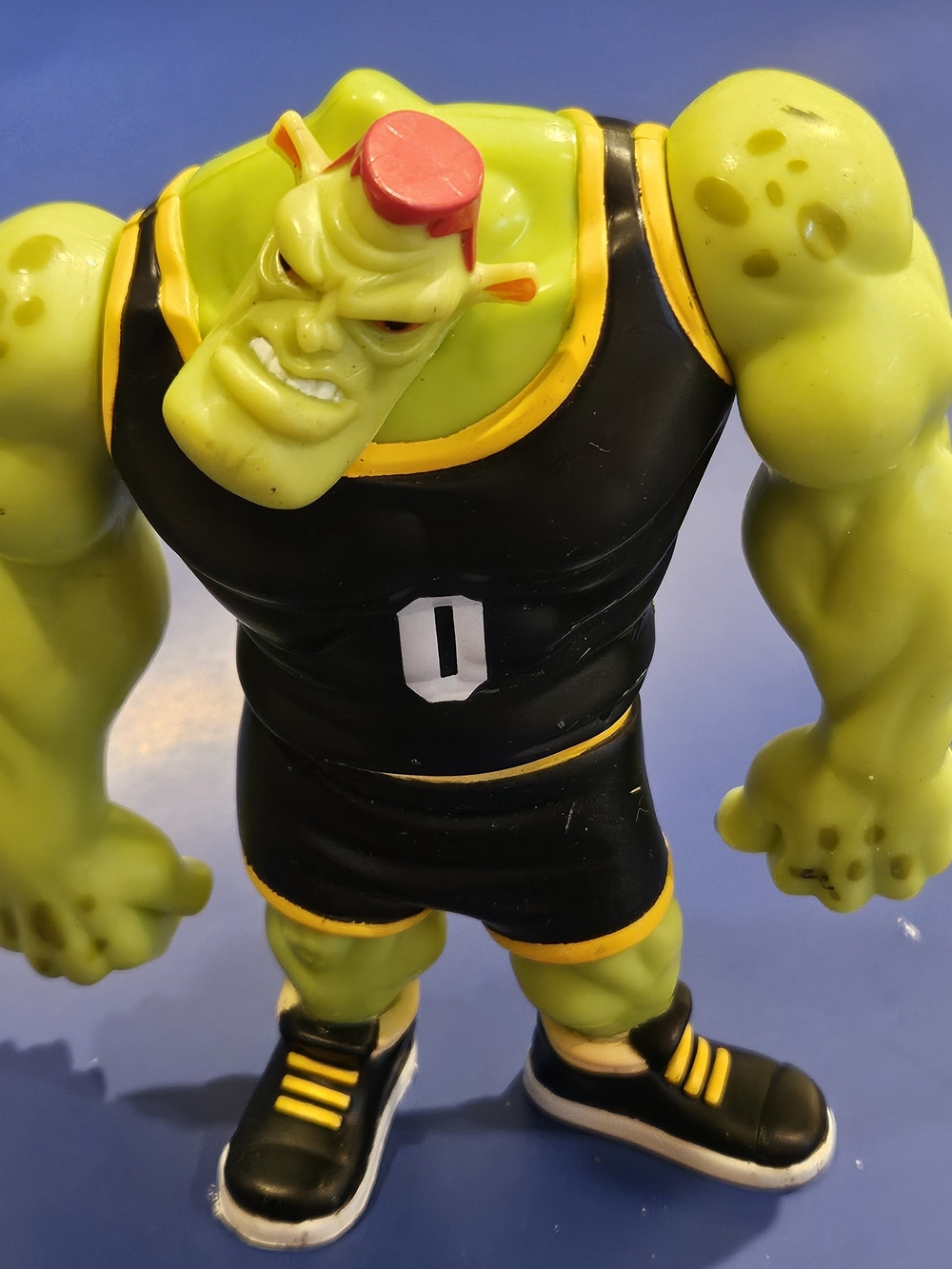 Vintage 1996 Warner Bros Space Jam MonStars Bang Green Alien Action Figure
